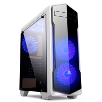 金河田预见N13台式机电脑机箱游戏水冷ATX大板机箱背线