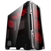 昆明金河田批发 金河田（Golden field） 峥嵘Z2台式机电脑游戏主机箱 ATX全塔式玻璃空箱 峥嵘Z2全侧透