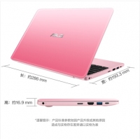华硕（ASUS）E203NA3350 轻薄11.6英寸学生商务办公笔记本手提电脑 双核N3350/4G/固态128G 集显  粉