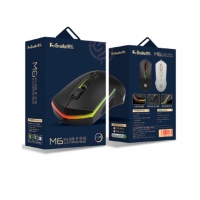 蝰蛇 M6（X1升级版） 有线游戏鼠标 七彩发光游戏鼠标 M6发光黑