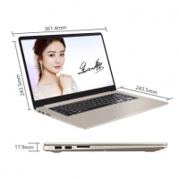 华硕(ASUS) 灵耀S5100UN8250 15.6英寸轻薄笔记本电脑(i5-8250U 4G 1T MX150 2G IPS)金色(S5100)