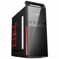 科迪亚家悦全新AT/ATX黑化五金游戏电脑台式手提机箱USB3.0 黑色