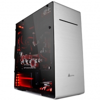 昆明金河田批发 金河田 预见V8 台式机电脑水冷主机箱侧透明全铝diy迷你小机箱itx