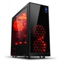 昆明金河田批发 金河田 峥嵘Z3 台式机电脑游戏水冷主机箱玻璃面板大侧透ATX机箱