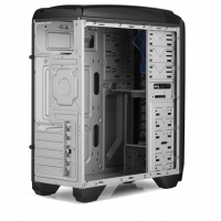 昆明金河田批发 金河田机箱 启源8 电脑台式吃鸡游戏主机箱(ATX大主板/走背线/u3) 启源8黑色空箱