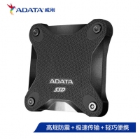 威刚（ADATA）移动硬盘 固态（PSSD) USB3.1 SD600Q 黑色 480GB