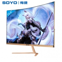 梅捷M6 24英寸超薄曲面显示器高清台式液晶电脑 云南电脑批发