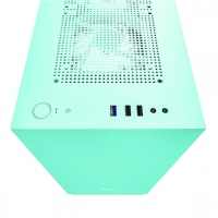 aigo爱国者YOGO M2薄荷绿 游戏药丸MINI电脑机箱（支持M-ATX主板/240水冷/侧开式磁吸钢化玻璃侧透）