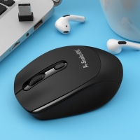 蝰蛇W500 黑色 无线2.4G鼠标光电笔记本台式电脑便携办公商务游戏