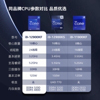 英特尔（Intel）12代 酷睿 i9-12900KF 处理器 16核24线程 单核睿频至高可达5.2Ghz 散片