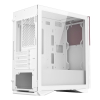 爱国者（aigo）YOGO M6 绛紫白 游戏药丸MINI台式机电脑机箱（支持M-ATX主板/240水冷/侧拉式钢