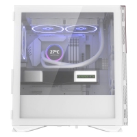 爱国者（aigo）YOGO M6 绛紫白 游戏药丸MINI台式机电脑机箱（支持M-ATX主板/240水冷/侧拉式钢