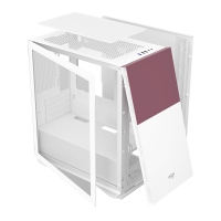 爱国者（aigo）YOGO M6 绛紫白 游戏药丸MINI台式机电脑机箱（支持M-ATX主板/240水冷/侧拉式钢