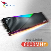 威刚(ADATA)XPG龙耀D500G 32GB(16GBX2)黑色彩包套装 DDR5 6000 C30海力士A die内存条