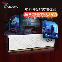 威刚（ADATA）XPG-威龙D300 16GB 3200 DDR4 台式机白色内存