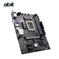 升技(abit)H610M VDH 深空黑 电脑主板支持CPU12100/12400F/13400